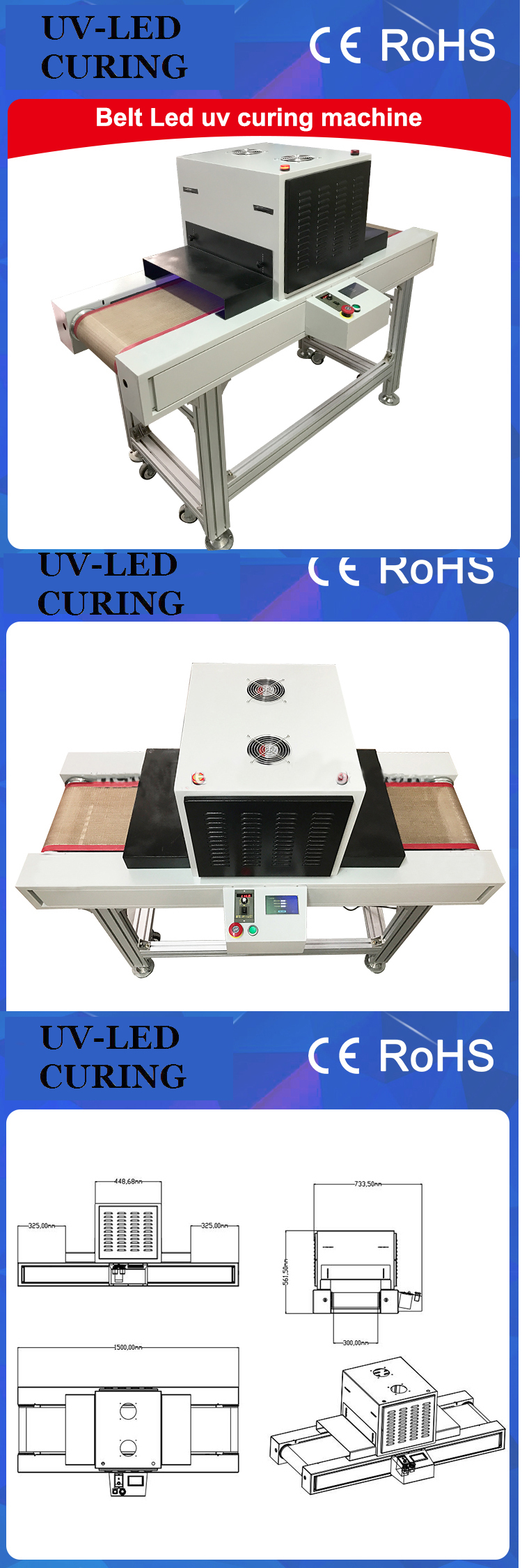 UV LED 1000w Offset Printing Curing Machine