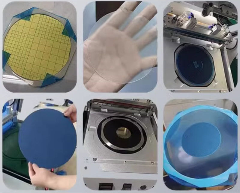 Film sticking machine effect