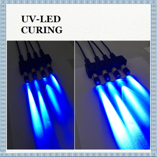 بقعة تبريد الهواء الأشعة فوق البنفسجية LED أضواء لعلاج سريع الغراء uv