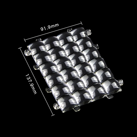 24 قطعة 405nm LED 3D عدسة الطابعة UV LED المتوازي وحدة مصدر الضوء
